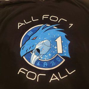 SPACE X DRAGON ALL FOR 1 - 1 FOR ALL T-shirt Unisex Size 2XL Spaceship Rocket